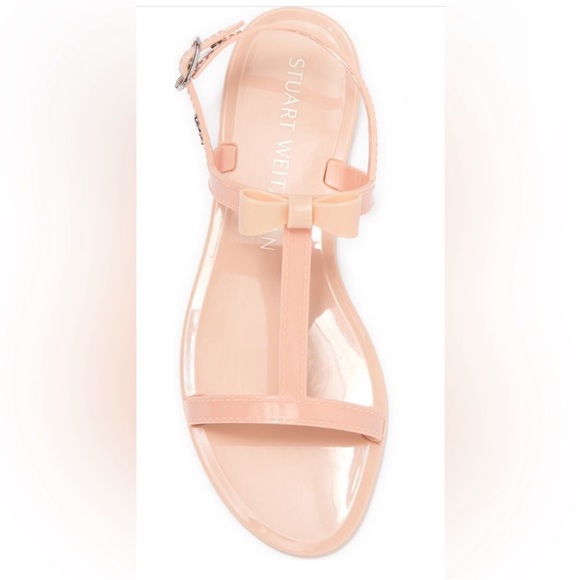 NEW Stuart Weitzman Mellie Bow Jelly Sandal - Picture 3 of 7